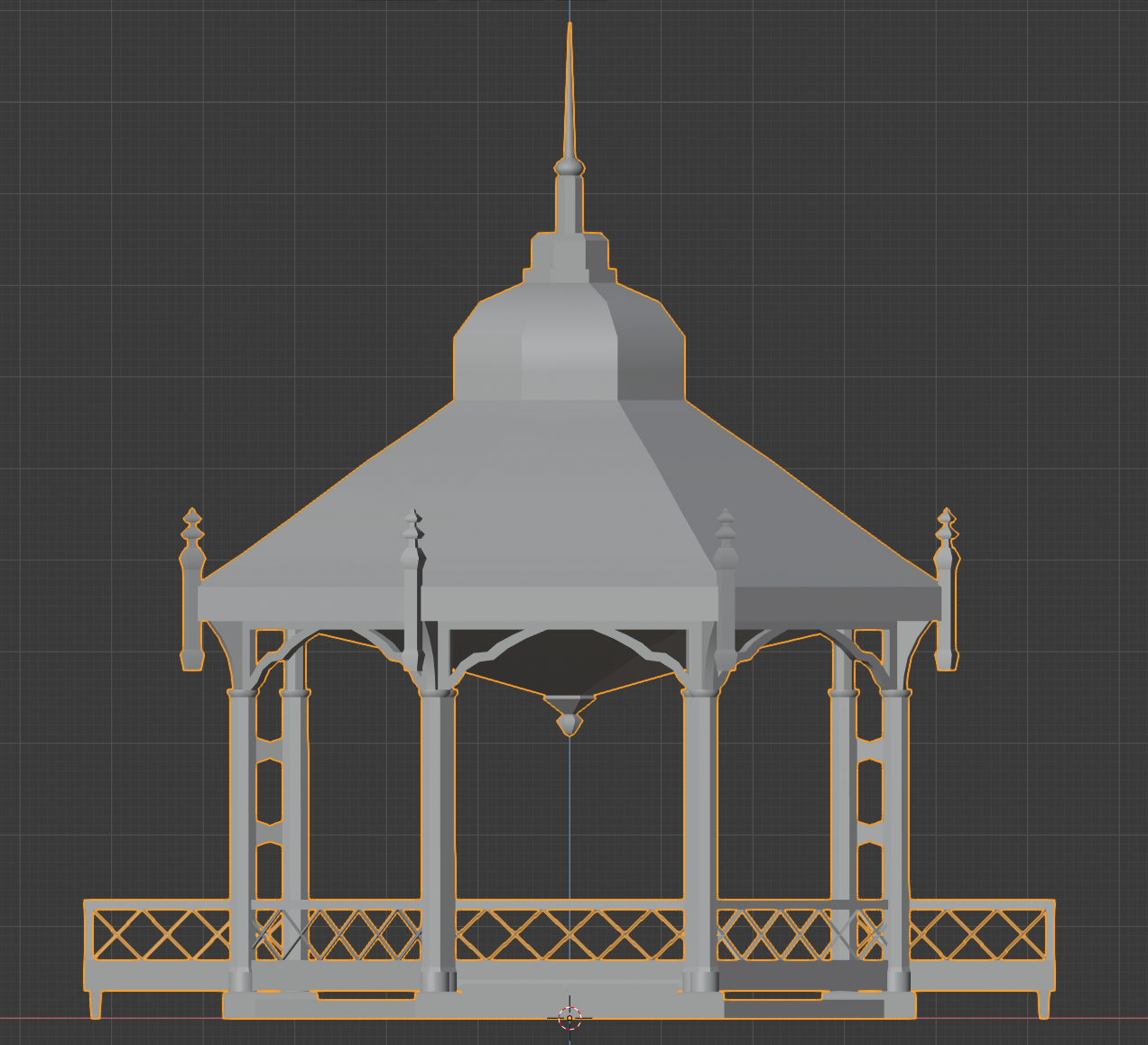Roughing up the architecture in Blender 2.8 and Substance Painter